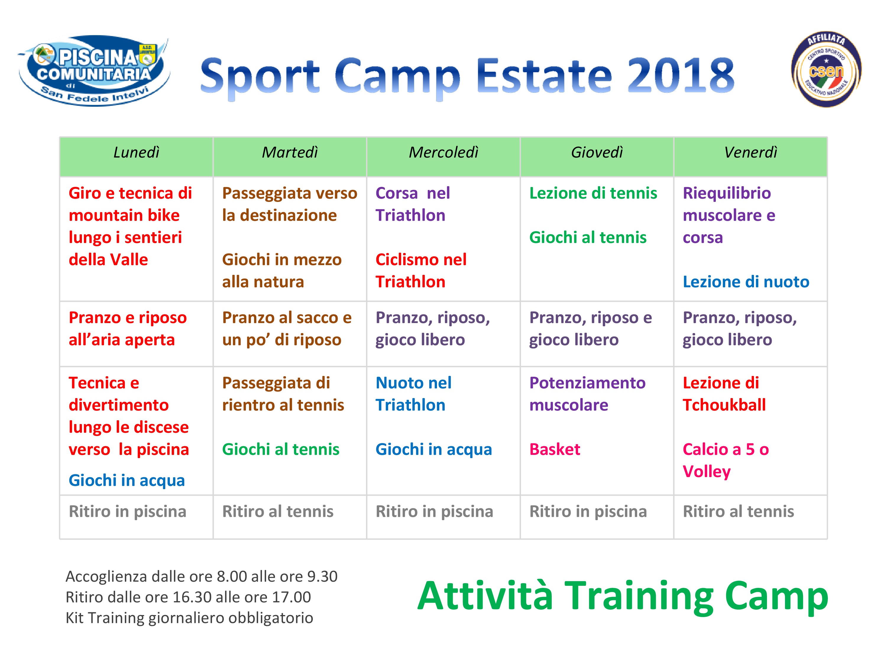 programma trainingcamp2018